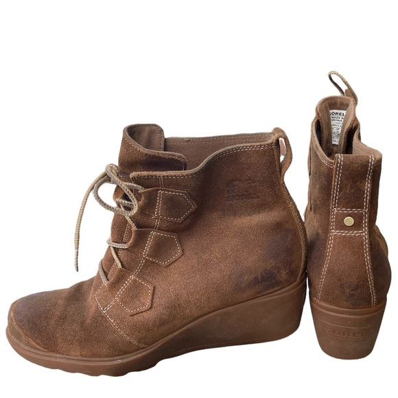 Sorel Toronto Lace Boots/ Bootie in Tan/Elk Size:‎ 10 - Picture 12 of 13